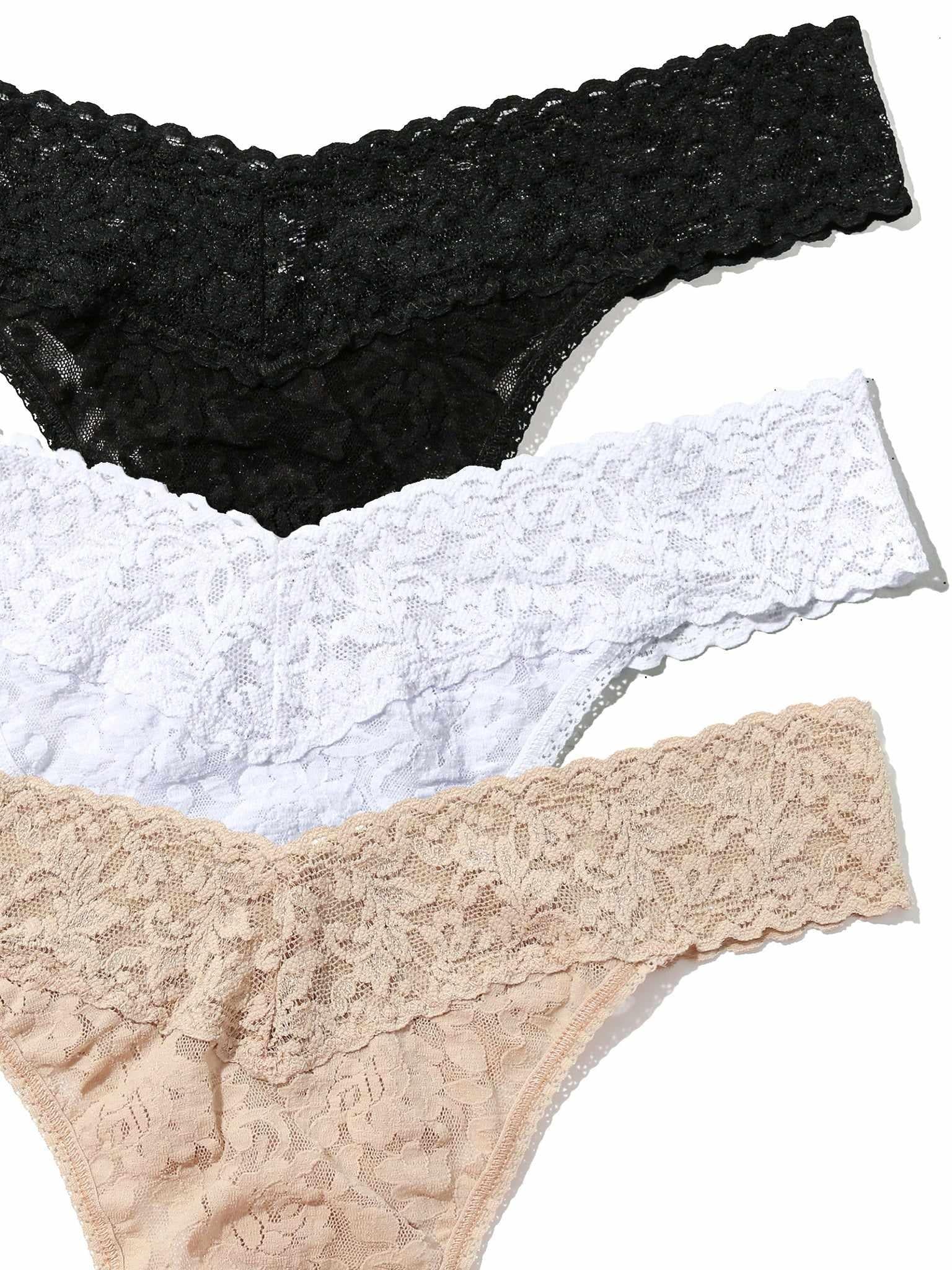 3 Pack Signature Lace® Original Rise Thongs - Image 3