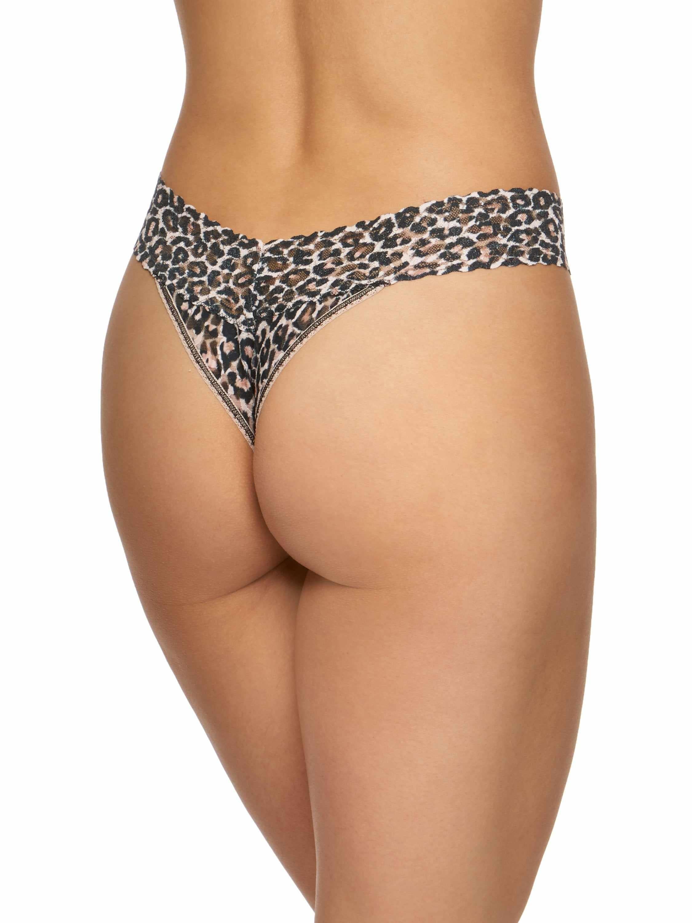 Printed Signature Lace® Original Rise Thong Classic Leopard - Image 6