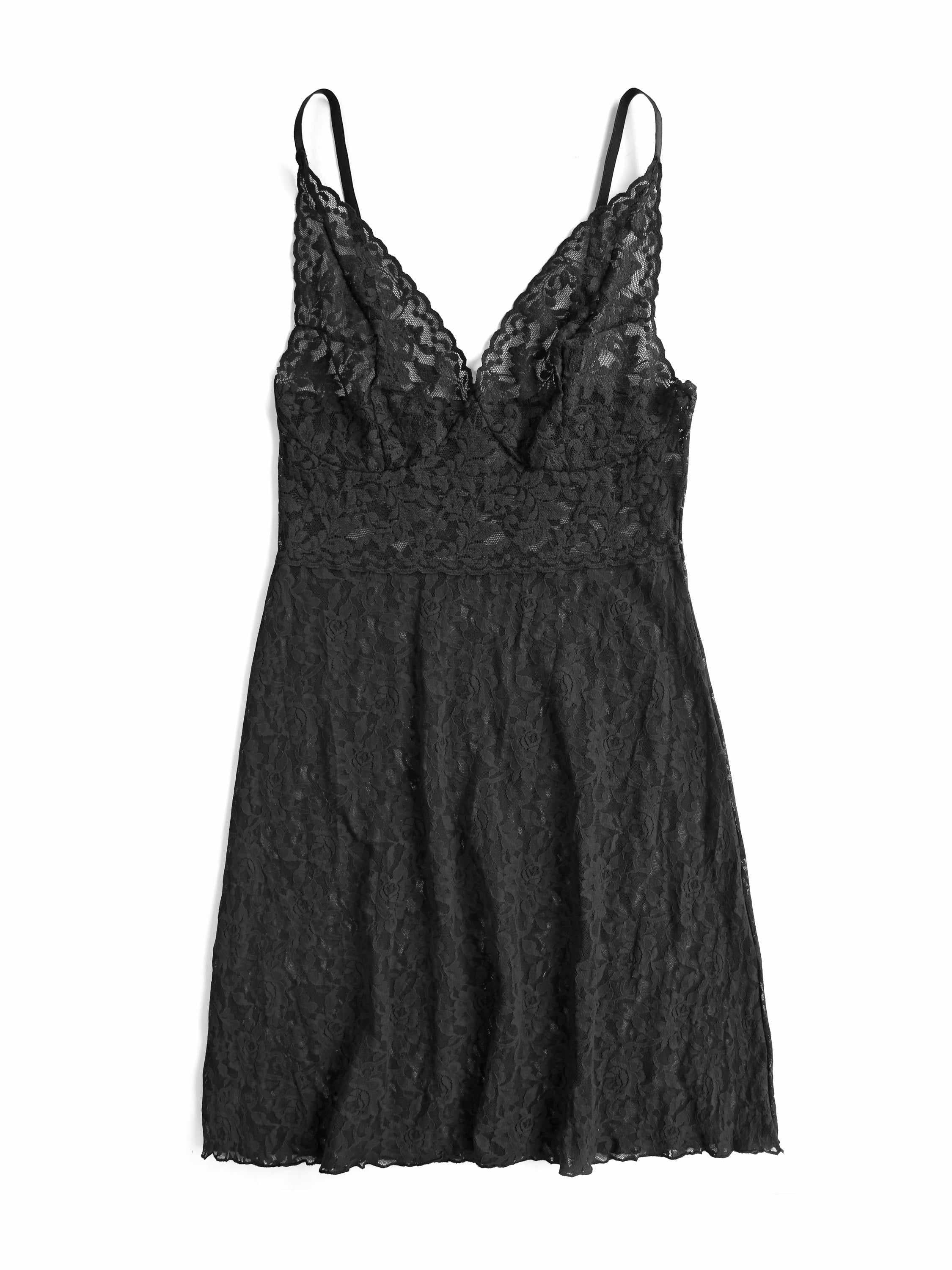 Retro Plunge Chemise Black - Image 5
