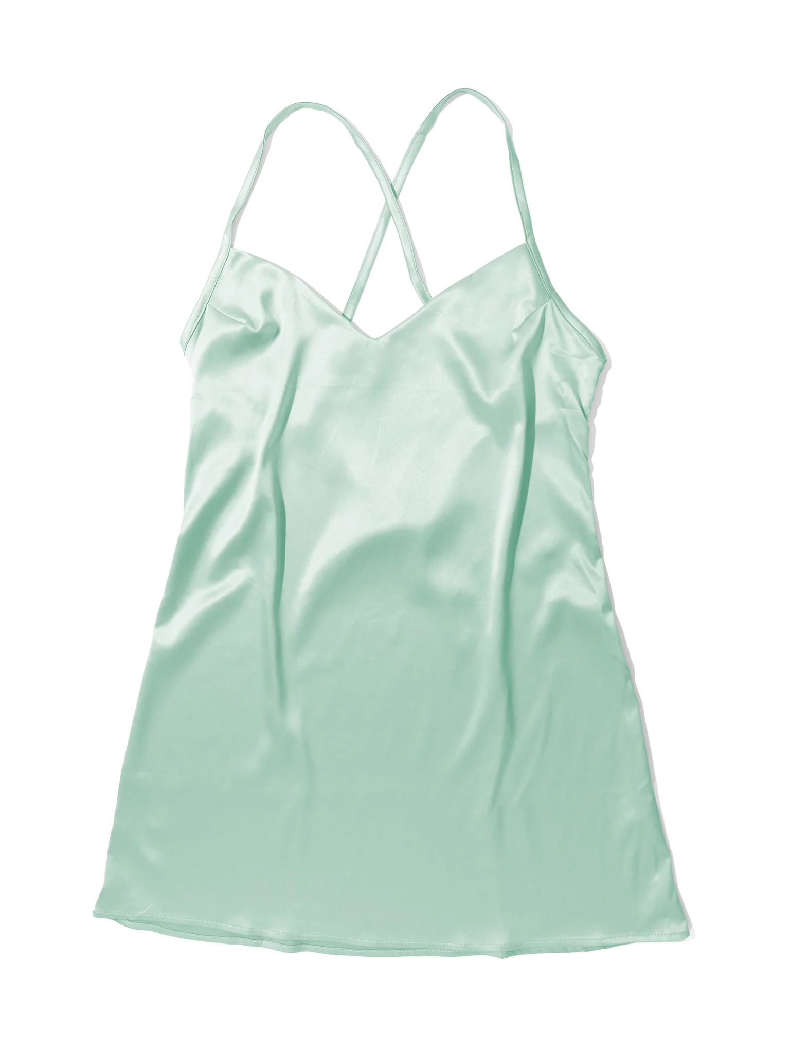Satin Sleep Chemise Green Tea Sale - Image 3