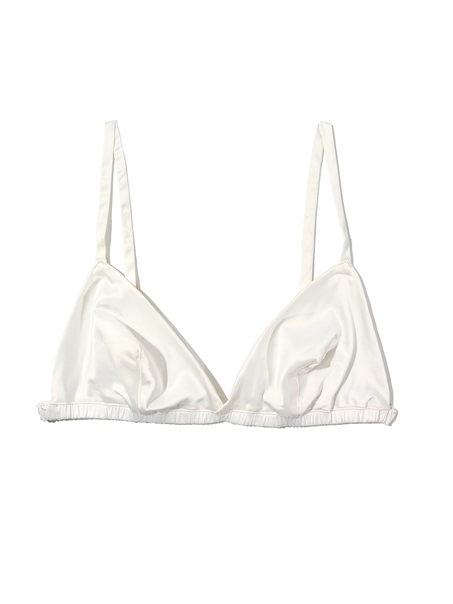 Satin Sleep Fashion Bralette Light Ivory Sale - Image 5