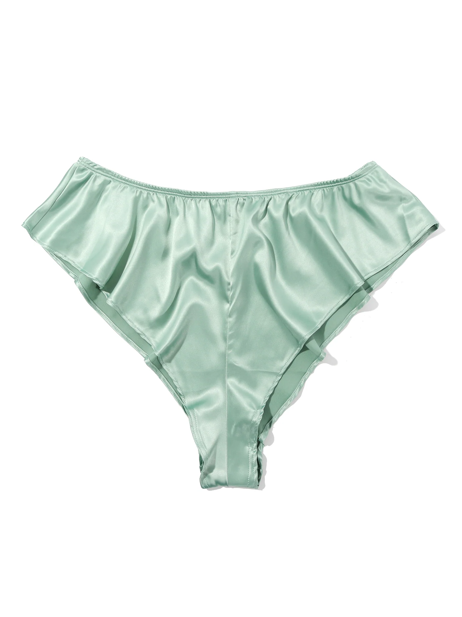 Satin Sleep Flutter Tanga Green Tea Sale - Image 4