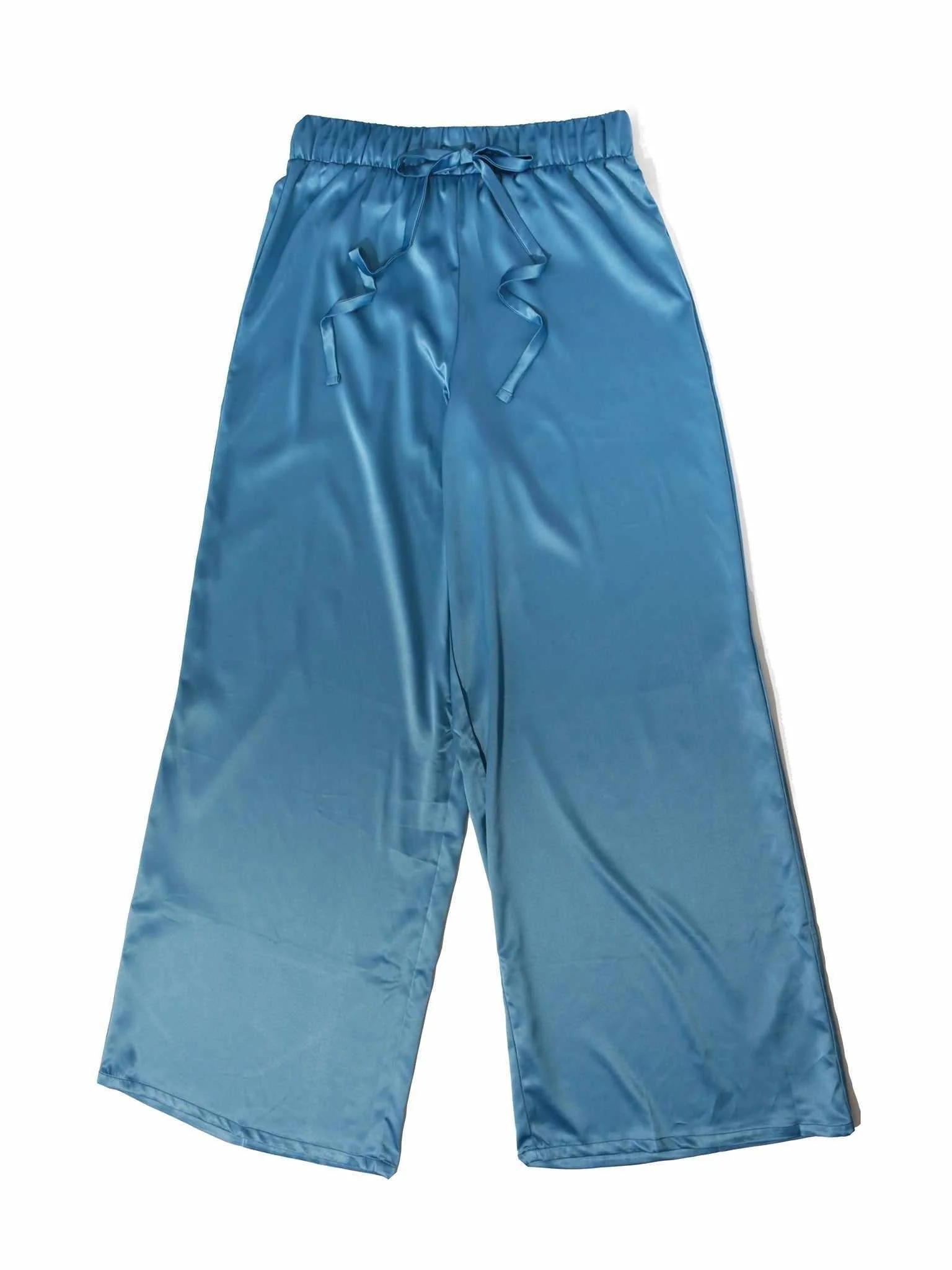 Satin Sleep Pant Bath Time Blue Sale - Image 4