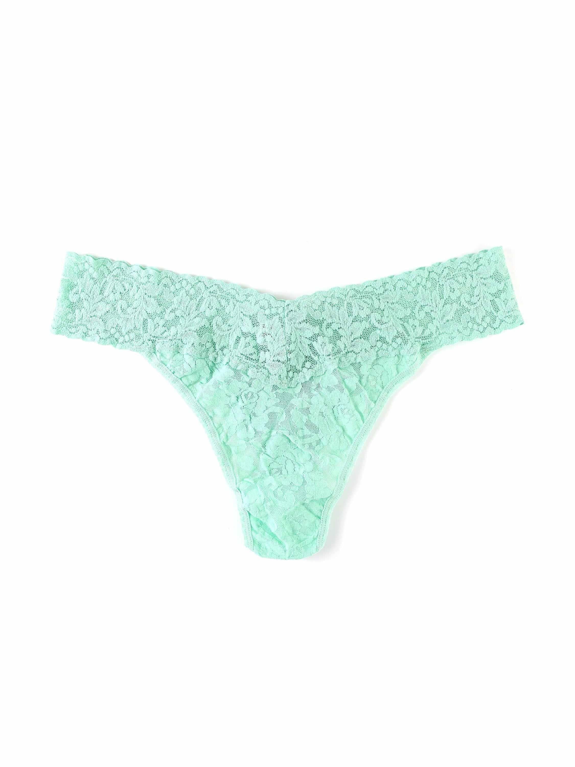 Signature Lace® Original Rise Thong Mint Sprig Green - Image 5
