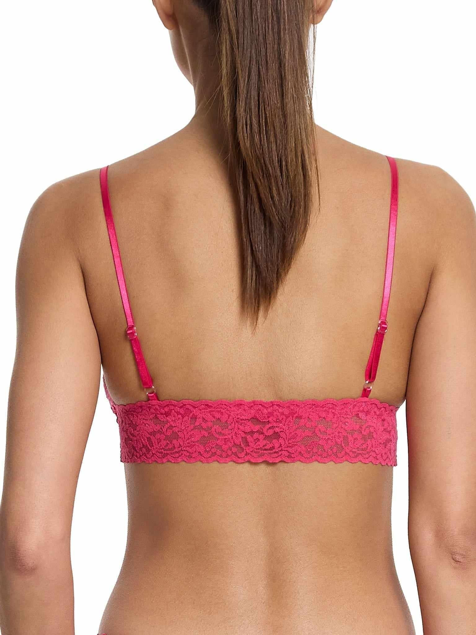 Signature Lace® Padded Triangle Bralette Sweet Tart Pink Sale - Image 3