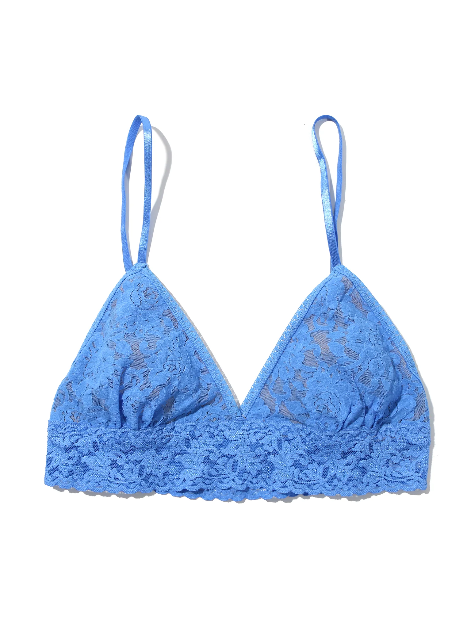 Signature Lace® Padded Triangle Bralette Take The Plunge Blue Sale - Image 5