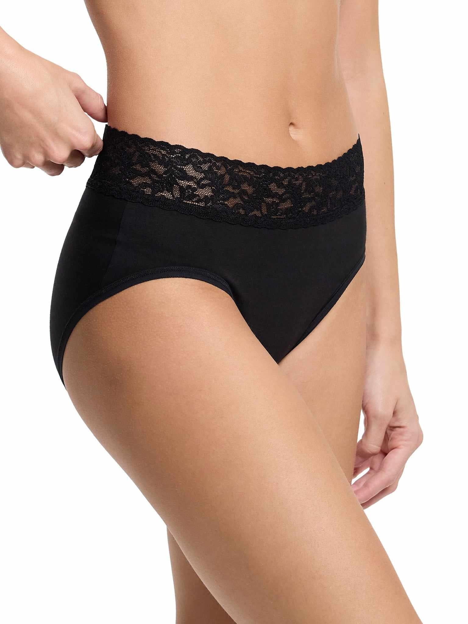 Supima® Cotton French Brief Black - Image 3