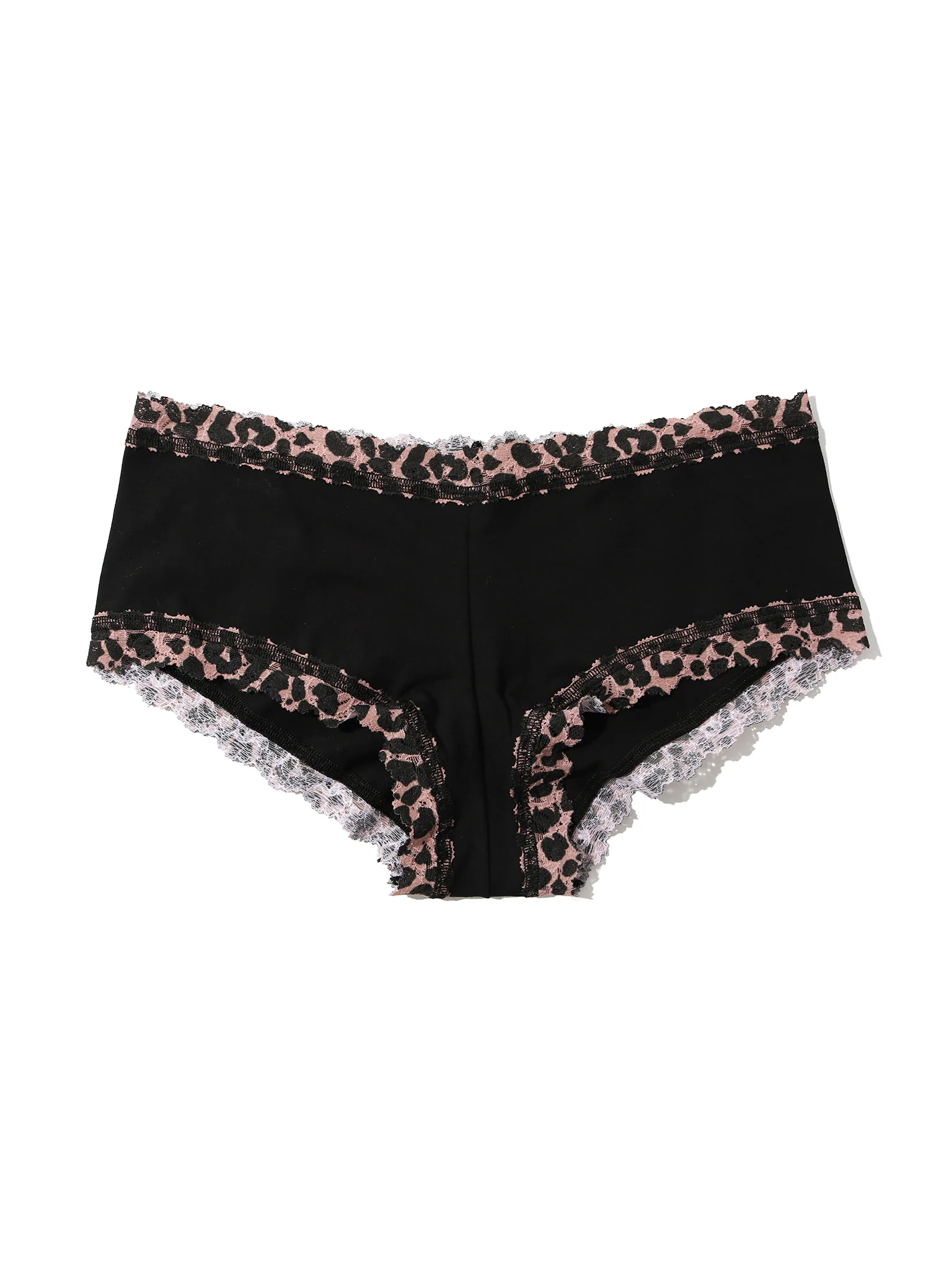 Supima® Cotton Printed Boyshort Walk On The Wild Side Black Sale - Image 3