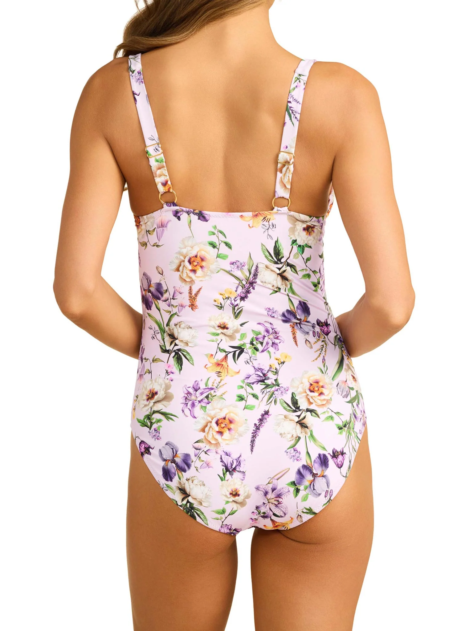 Underwire One Piece Swimsuit Fawning Flora Purple - Image 5